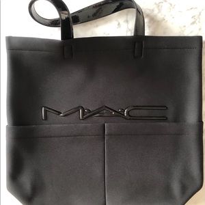 MAC Cosmetics Neoprene Black Tote Bag